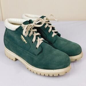 Timberland Mens Green Suede Chukka Boots Mens 8.5 Vintage Late 90s Early 2000s